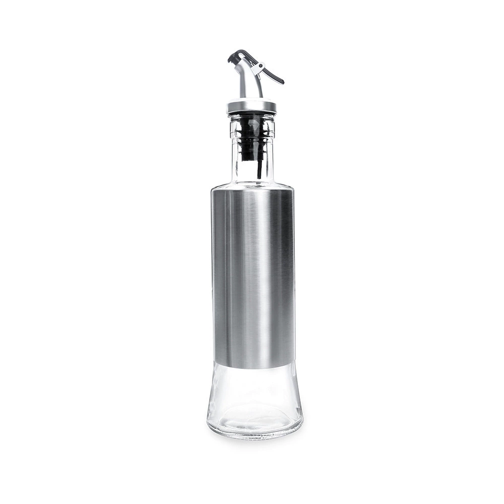 Automatic foldable hermetic glass oil dispenser stainless steel