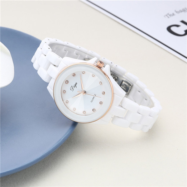 Classic trend fashionable waterproof white quartz women's watch