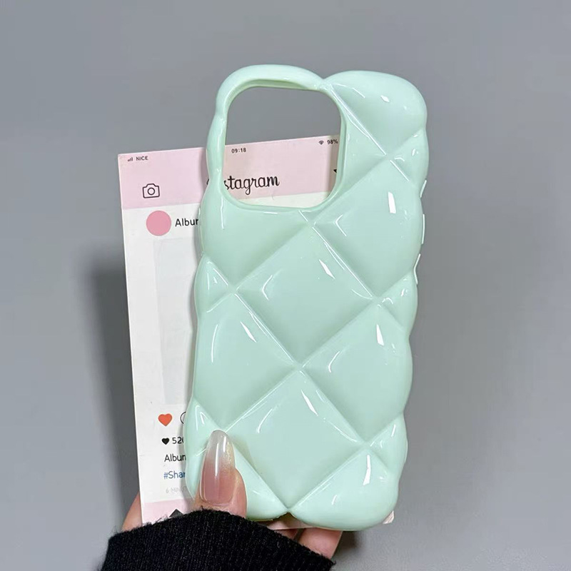 Macaron Diamond Pattern Phone Case For Iphone 17 Pro Max Shockproof_voghion.com