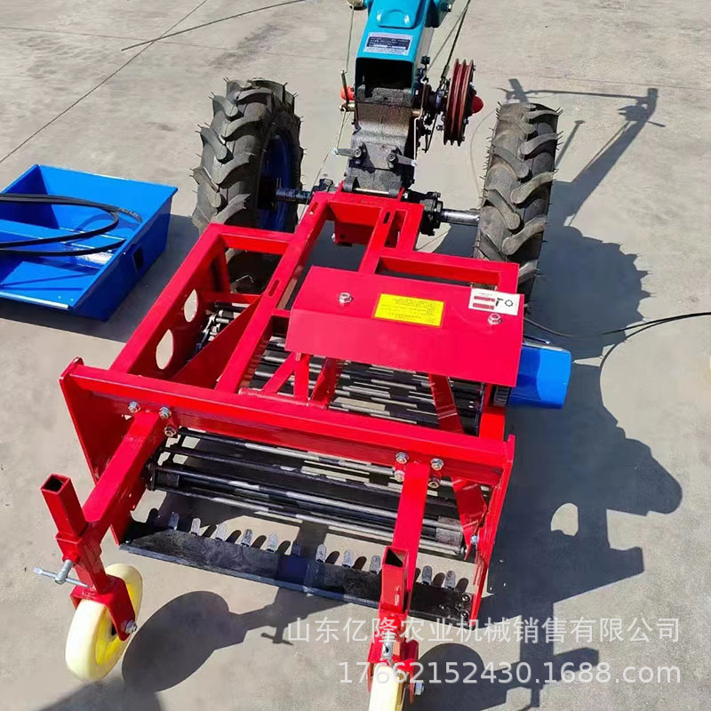 嘉祥手扶车带前置挖蒜机 深度可调柴油刨蒜机 家用收蒜机现货