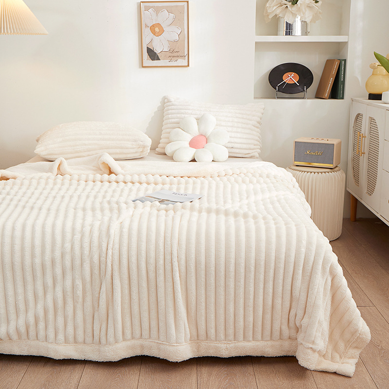 Comercio exterior amazonas gruesa manta de cordero de peluche cálida sofá de peluche siesta manta de peluche fría