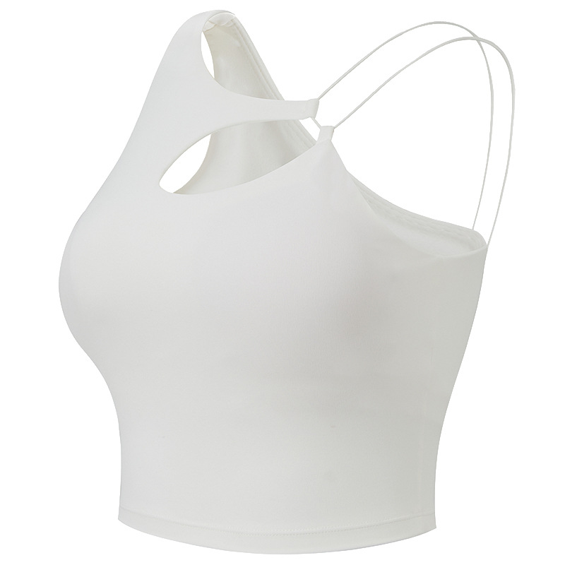 Cross-border One-piece Sports Underwear Women's Sexy Hollow-out Yoga Bra Anti-shock Anti-sagging Fitness Vest New