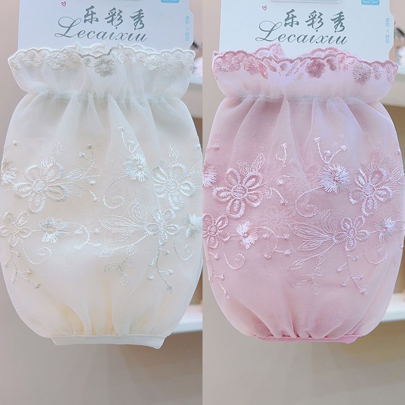 Rose flower 2 pairs (beige+pink)