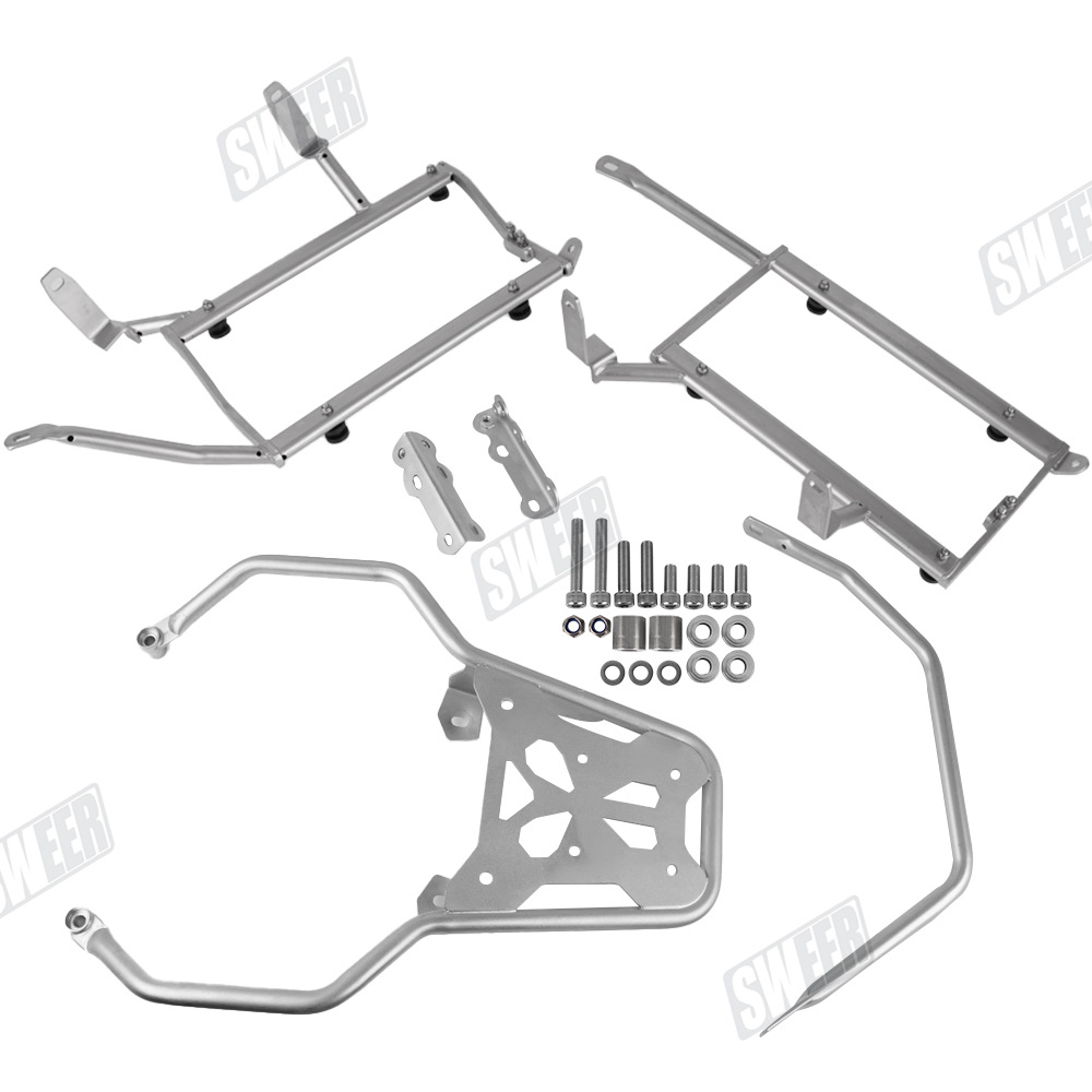 Suitable for Bmw Motorcycles F750Gs/F850Gs Adv Stainless Steel Three-Box Bracket Tail Box Rack Side Box Rack