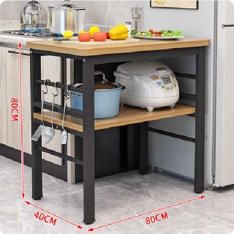 Two layers length 80*width 40*height 80 [light walnut color]