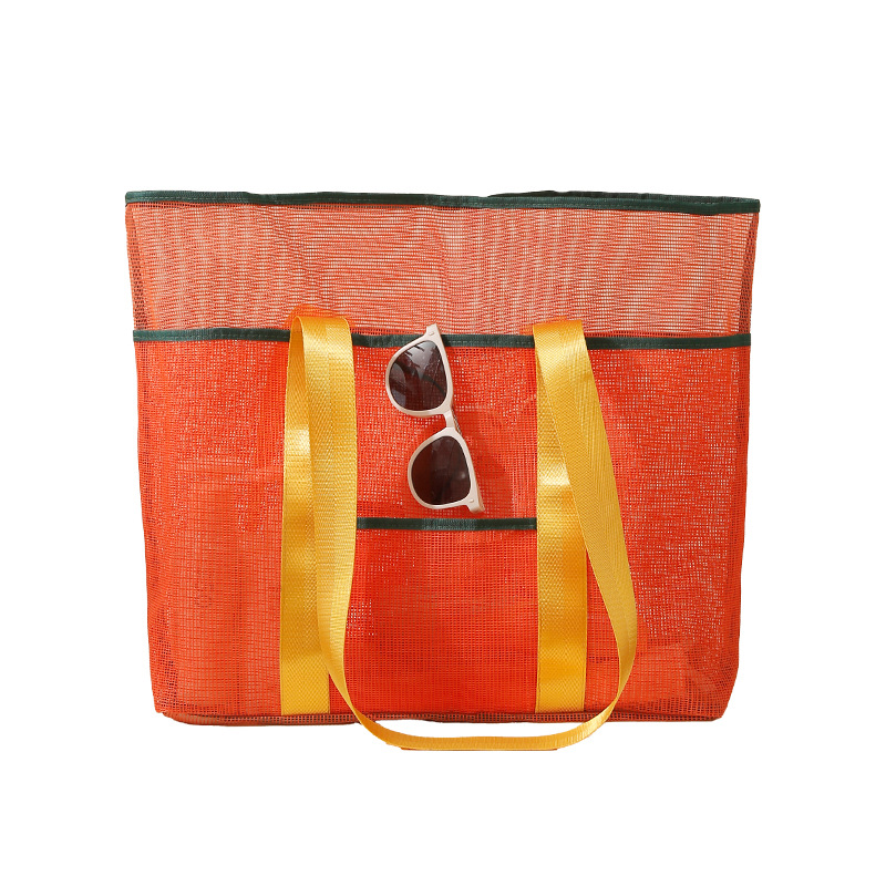 Capacious beach handheld storage bag