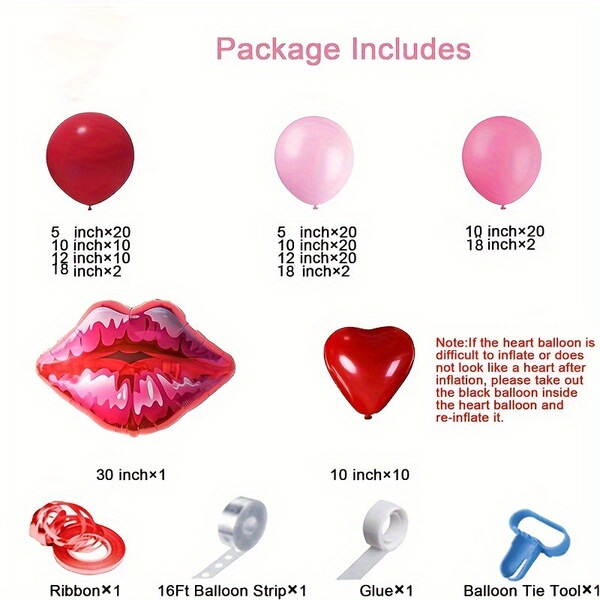 Fuchsia red balloon heart shaped for bride for St. Valentine's Day