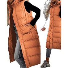 E 24185 Solid Color Hooded Vest Jacket ��ɫ�Bñ�R�� ���l