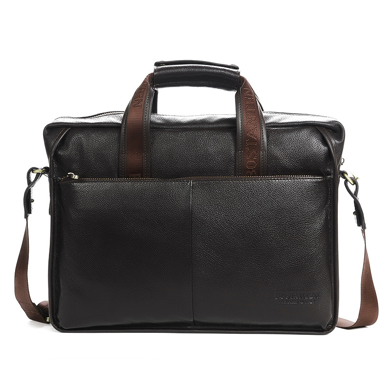 ペルシャダントン男性バッグビジネス男性ハンドバッグ横型シングルショルダーバッグ本革ブリーフケースパソコンバッグ