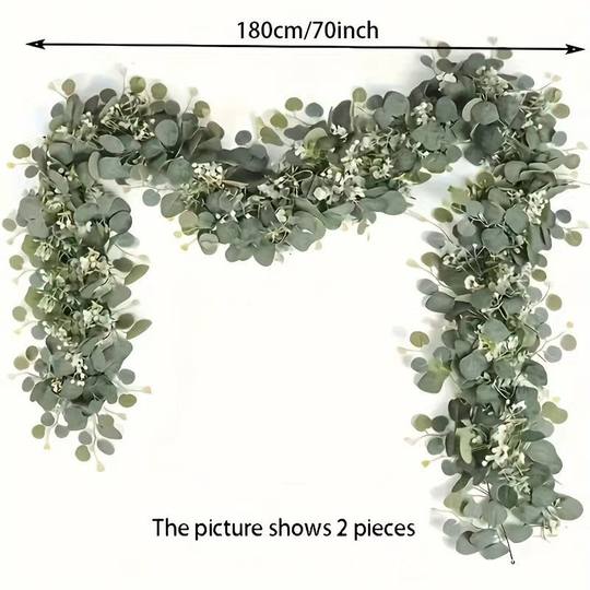 Cross-border American Spring 180cm Simulation Eucalyptus Rattan Gypsophila Eucalyptus Leaves Plant Rattan