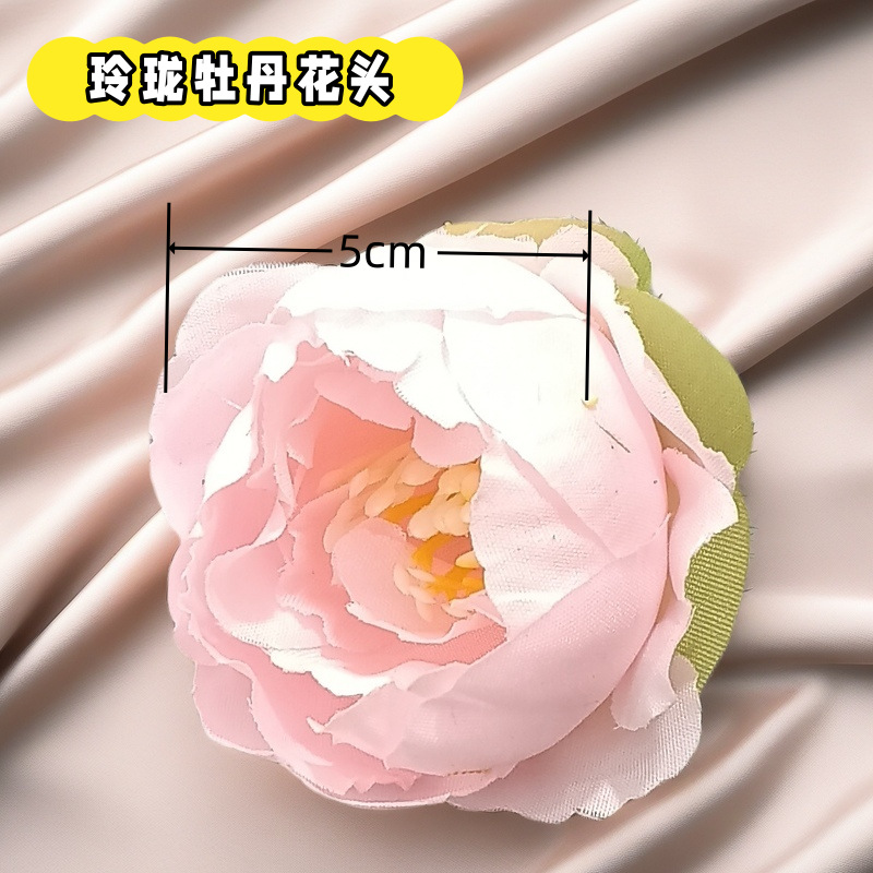 Simulated flower peony head (Linglong peony) manufacturer direct sales wedding wedding layout hotel decoration home decoration 3