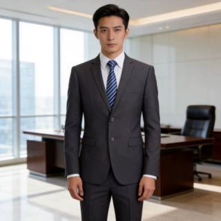 定制加工男士西装套装男装春秋商务休闲正装职业羊毛毛呢修身西服