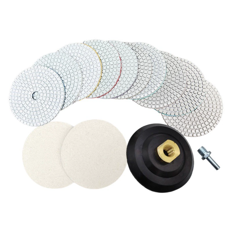 4 дюйма 100 мм мраморная водяная шлифовальная пластина камень полированная пластина Алмазная мягкая шлифовальная пластина набор керамический кварцевый реверс