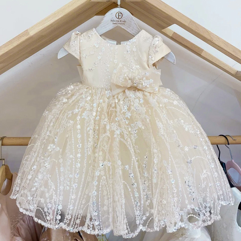 Children's Dress Princess Gown Flower Girl Wedding Dress Kids Birthday Party Host Girl Piano Performance Dress Sequin Summer Children's Dress Princess Gown Flower Girl Wedding Dress Kids Birthday Party Host Girl Piano Performance Dress Sequin Summer