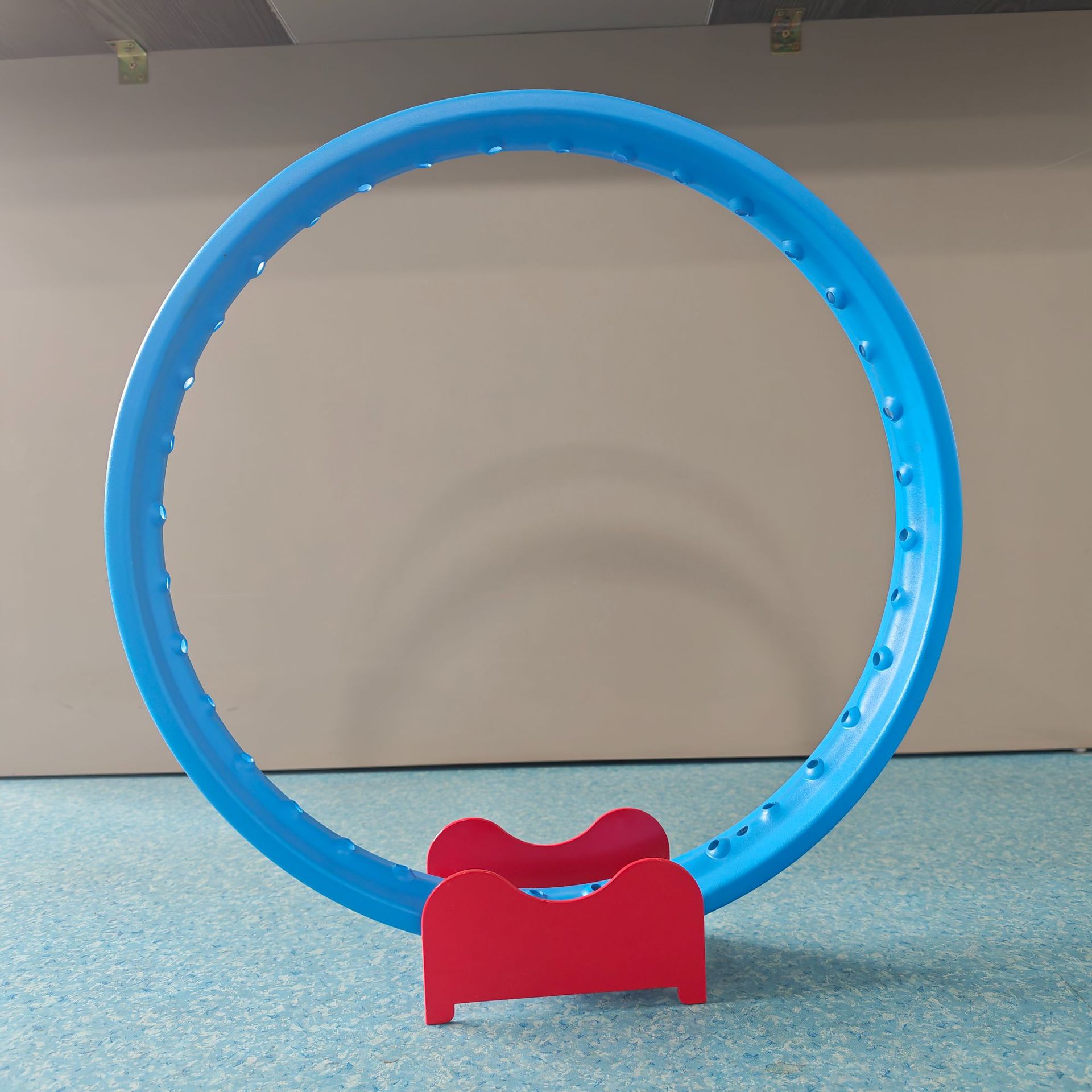 Motorcycle blue powder-coated steel rims with matte spokes, off-road modified rims, available in multiple sizes, wholesale for foreign trade