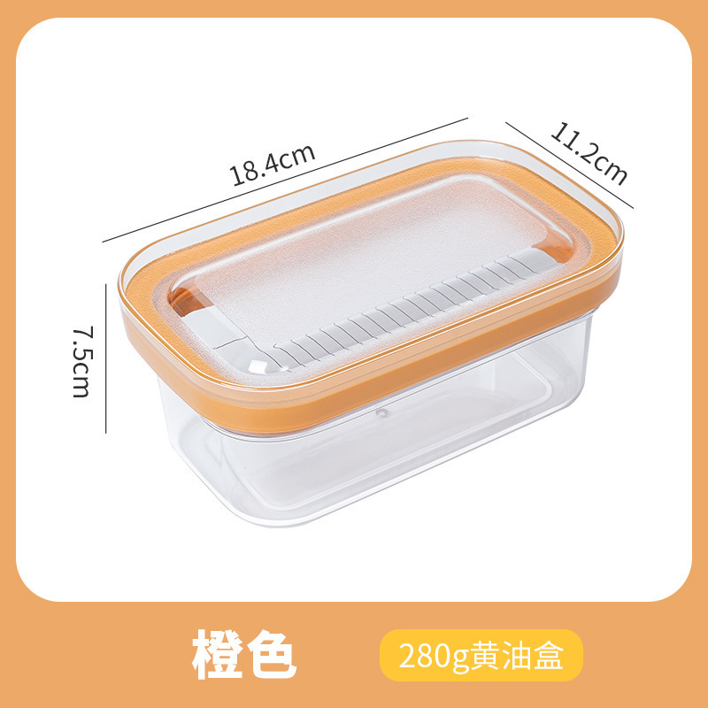 Amazon transfronterizo sellado caja de corte de mantequilla caja de almacenamiento de queso con cubierta caja de almacenamiento de mantequilla