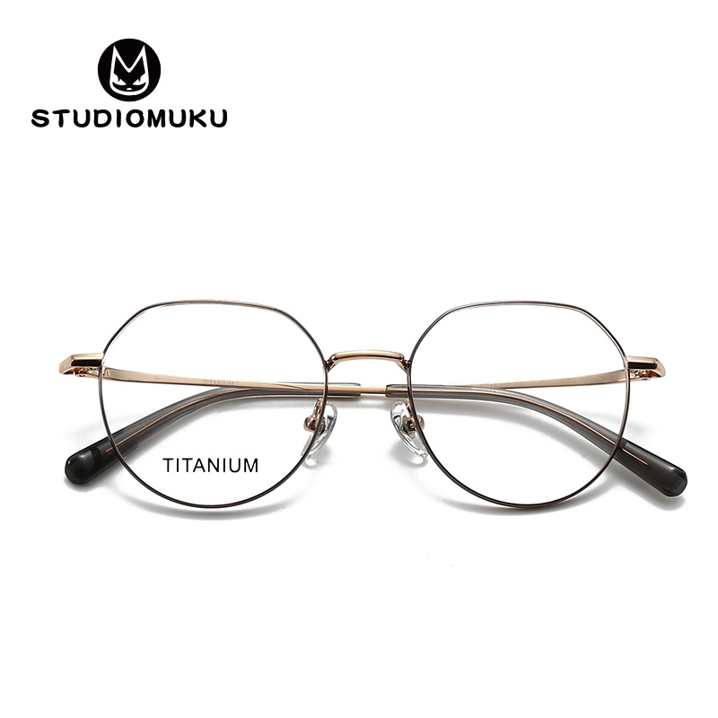 El marco de gafas de madera fresco STUDIOMUKU está diseñado con líneas muy delgadas, marco de gafas de moda