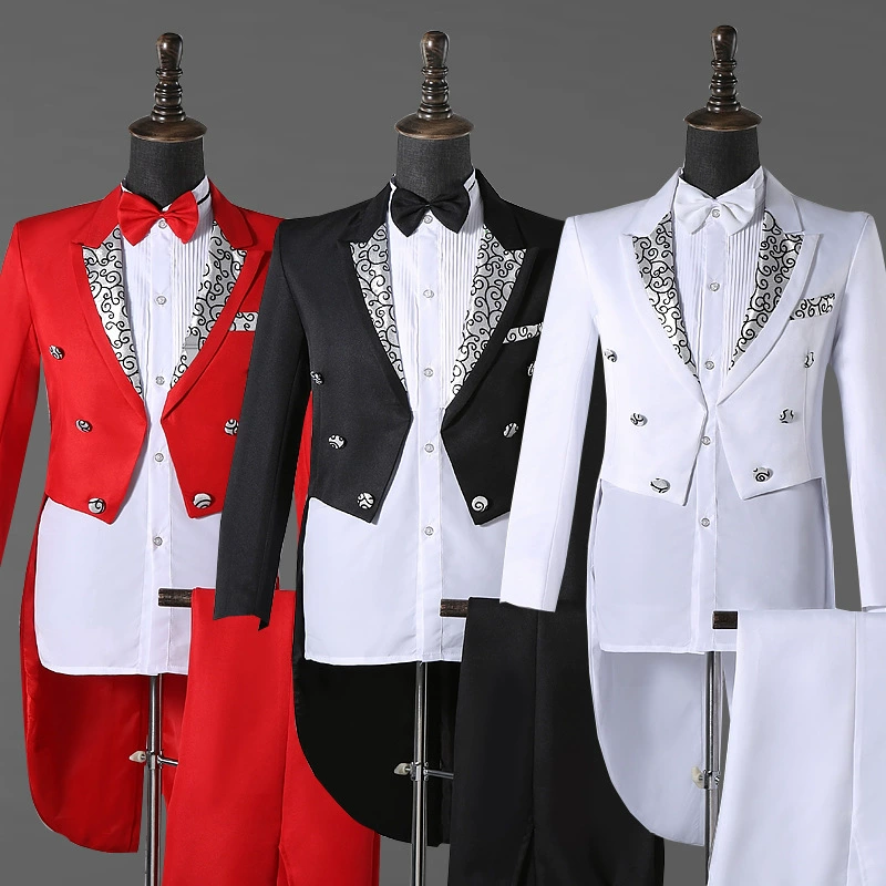 Мужские платья Tyranno Tail Magic Performance Server Chorus Performance Performance Performance Family Family Grand Dress Dance Competition