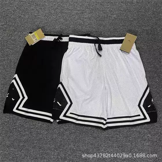 Summer Popular American Basketball Shorts Mesh Sports Pants Quick-Drying Running Fitness Quarter Pants Logo Spot Wholesale