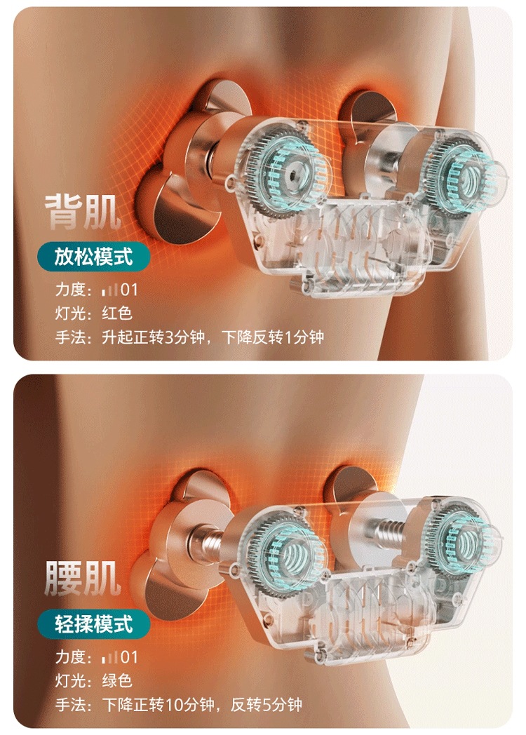 Philips waist massager, fully automatic kneading, whole body cervical spine massager, car back cushion, pillow, magical gift for men and women