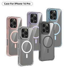 工場に適した Apple iphone17 携帯電話ケース落下防止磁気携帯電話ケース金属レンズフレーム Apple 16case
