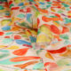 Drooping Floating Color Oil Painting Leaves Micro Pearlescent Satin Elastic Designer Fabric dress Shirt Fabric