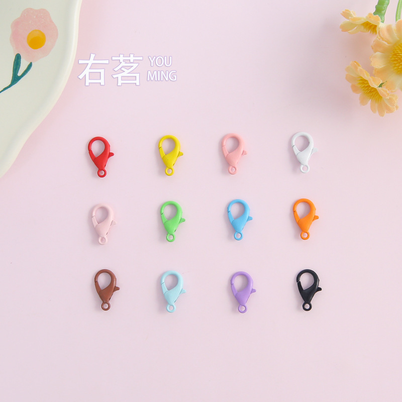Colorful and Fresh Lobster Clasp Keychain Connector Tail Chain for DIY Handmade Jewelry Accessories Wholesale in Stock Colorful and Fresh Lobster Clasp Keychain Connector Tail Chain for DIY Handmade Jewelry Accessories Wholesale in Stock