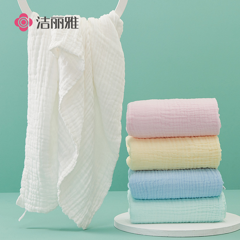Jieliya newborn baby thickened bath towel pure cotton soft absorbent gauze bath towel children baby spring and autumn blanket