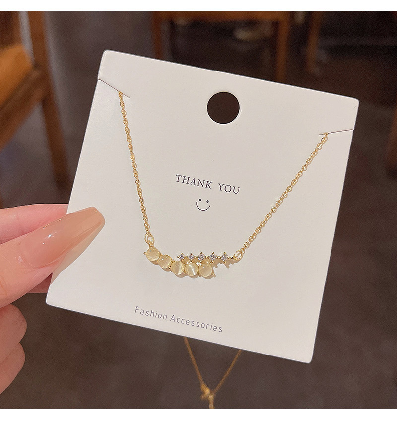 Simple Style Geometric Alloy Plating Rhinestones Womenu0027S Pendant Necklace 1 Piece