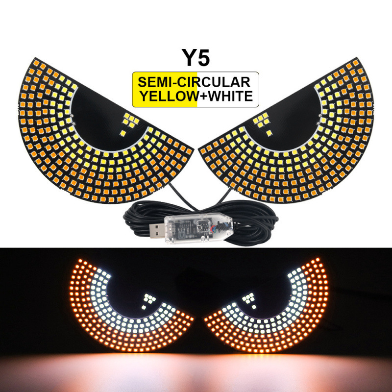 Lámpara de advertencia multifuncional para automóviles   Luz de choque trasera interactiva luz retrovisor ventana trasera atmósfera image 11