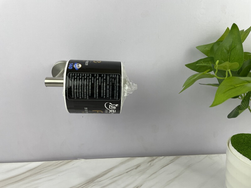 Stainless Steel Bathroom Towel Rack Wall-Mounted Sanitary Storage Rack Toilet Paper Towel Holder Bathroom Pendant Package No Punching