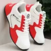 H559 white red* leather surface