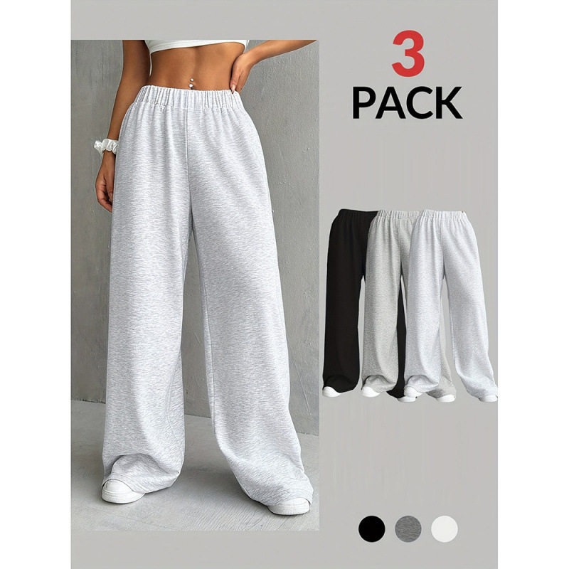 European and American Hip-Hop Style Straight-Leg Casual Pants for Women, 2025 Summer New Loose Solid Color Wide-Leg Trendy Versatile Long Pants European and American Hip-Hop Style Straight-Leg Casual Pants for Women, 2025 Summer New Loose Solid Color Wide-Leg Trendy Versatile Long Pants