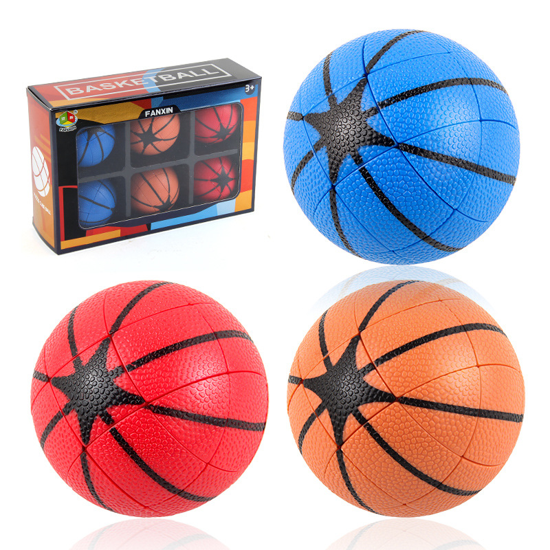 Panxin niños inteligencia creativa de forma especial de baloncesto Cubo de Rubik nuevo exótico ventilación descompresión juguetes de exportación transfronteriza FX8804
