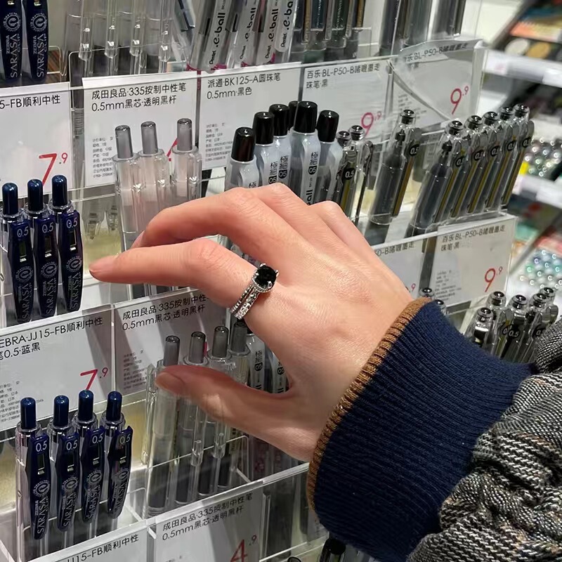 热卖百搭不掉色指环小众高级感精致精美戒指|undefined