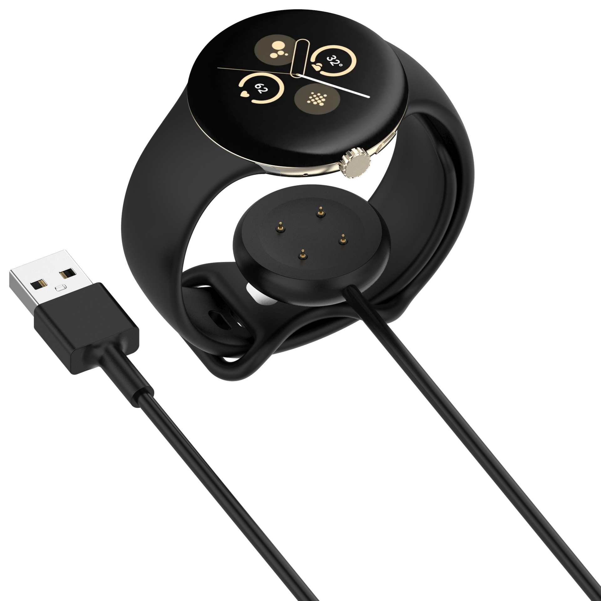 Compatible with Google Pixel Watch charger, Google Pixel Watch2/3 magnetic watch charger 2nd and 3rd generation charging cable undefined
