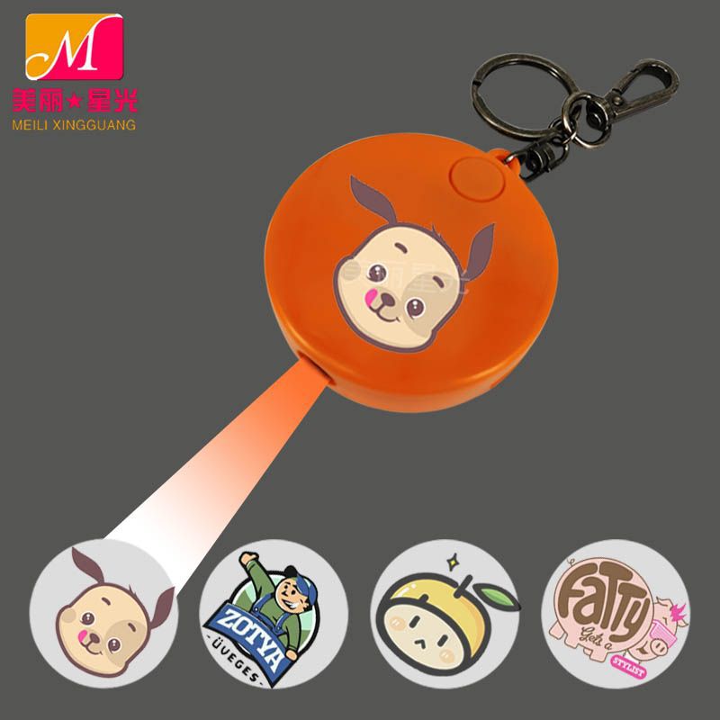 Publicidad Publicidad Proyección Llavero Luz Red Bolsa Roja Colgante exquisito Llavero de proyección led Fabricante