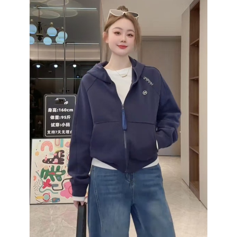 连帽卫衣外套女2025秋季新款休闲时尚高级感显瘦小个子开衫上衣女|undefined