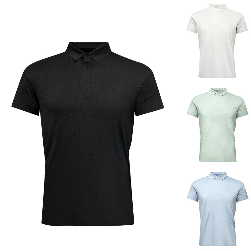 Xiaoshu's Same Style Men's Polo Golf Business Short-Sleeved Summer T-Shirt High-End Quick-Drying Sports Cool Ice Silk