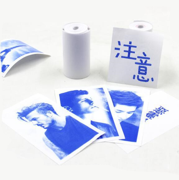 파란색 열 종이 3 롤