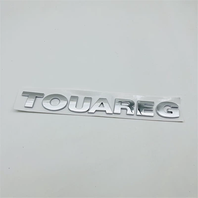 Volkswagen Touareg Car Logo Modification V6 Rear Emblem Touareg V8 Logo Displacement Tdi English Letter Sticker (Car logo) - standard-touareg-silver