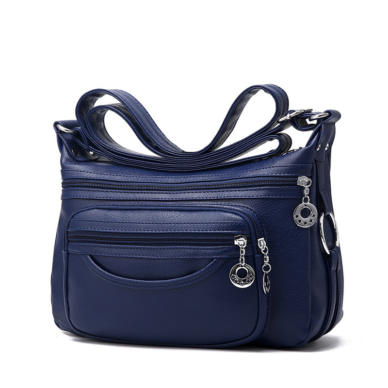 Bolso para Mujer de Mediana Edad y Mayores 2024, Bolso de Mamá, Bolso de Hombro Casual de Cuero Suave, Bolso Cruzado, Bolso Texturizado de Gran Capacidad.