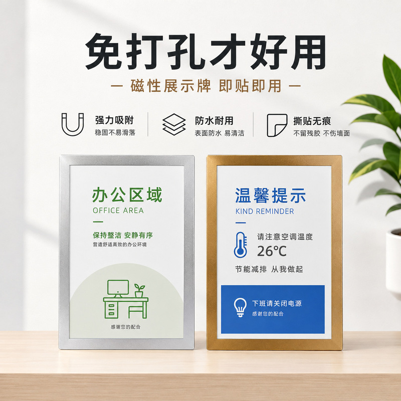 A4 magnetic display sticker, magnetic sticker protective cover, soft magnetic sticker, award frame, poster advertising frame, wall-mounted photo frame, in stock