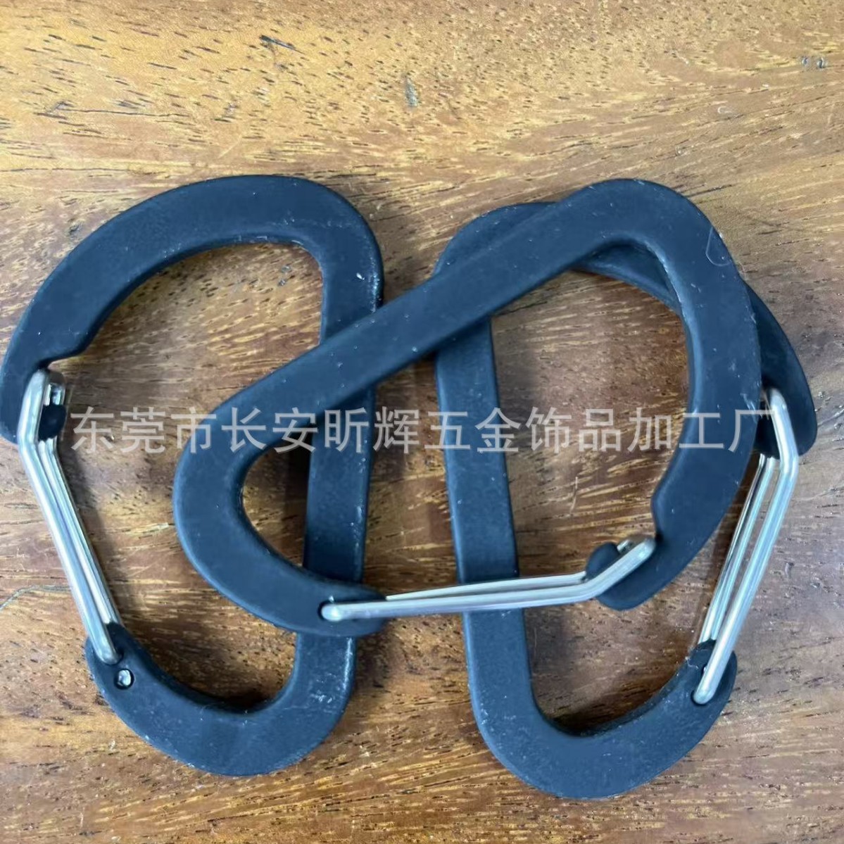 No. 4 5 6 7 8 D-Type Aluminum Alloy Flattened Flat Steel Wire Buckle Mountaineering Key Hook Buckle Optional Logo Color