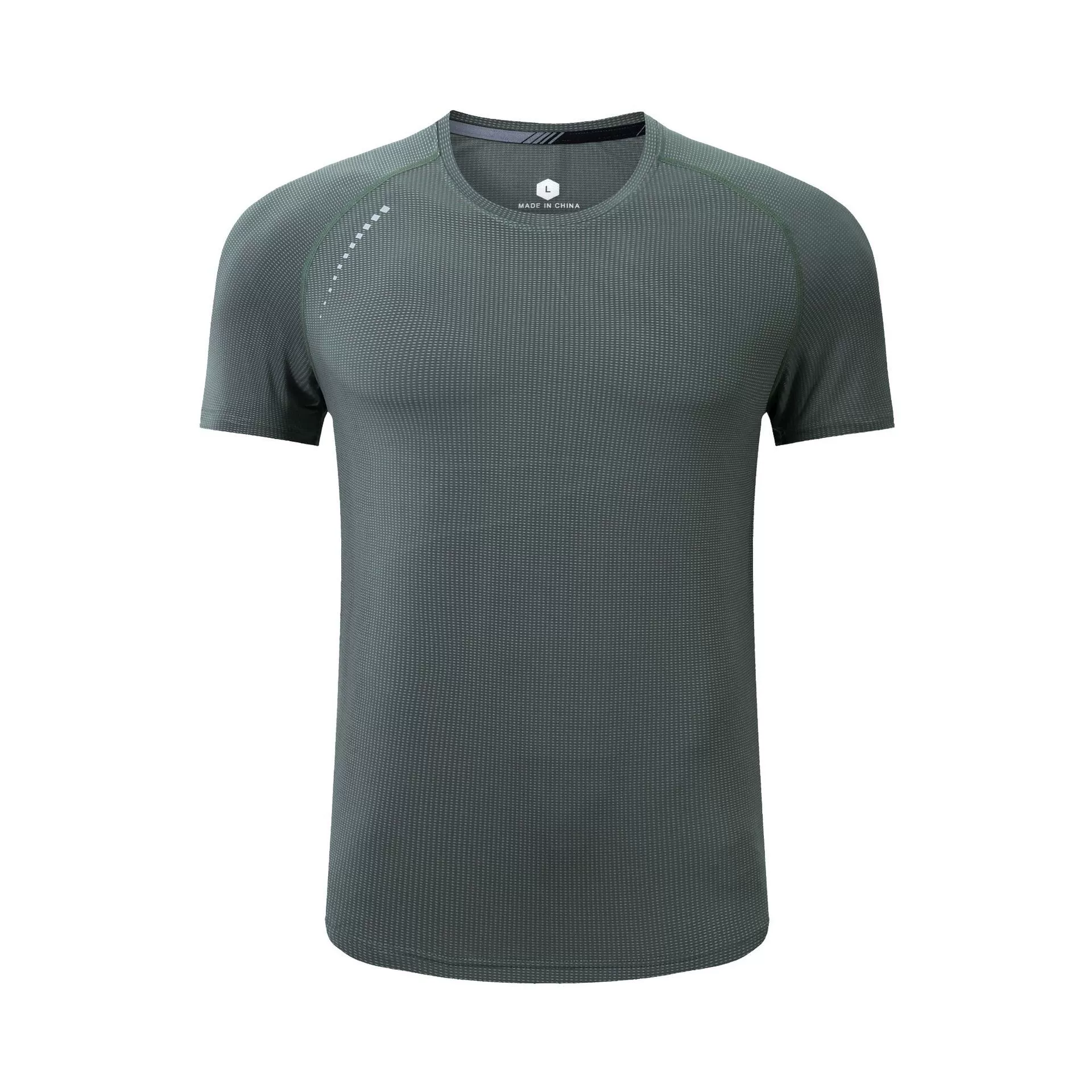 Спортивная футболка Мужская летняя быстросохнущая одежда для бега, быстросохнущая одежда Футболка Тонкий эластичный ледяной шелк для фитнеса с короткими рукавами