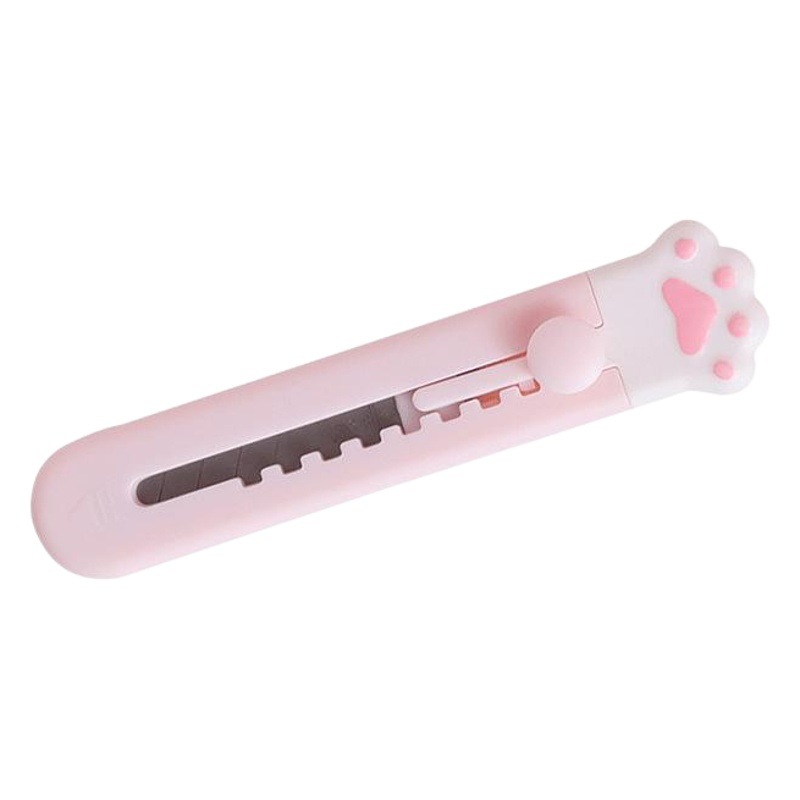 Pegatina de dibujos animados papel pintado cuchillo gato garra arte clase pequeño tamaño arte cuchillo de corte de papel cuchillo mini portátil expreso cuchillo