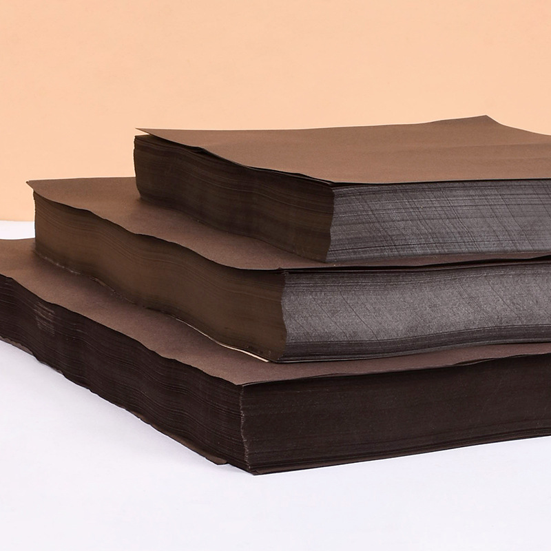 Pooh Grado 7 aceite para hornear a prueba de aceite de papel marrón barbacoa pollo frito pizza bandeja almohadilla de papel aperitivos fritos papel absorbente de aceite