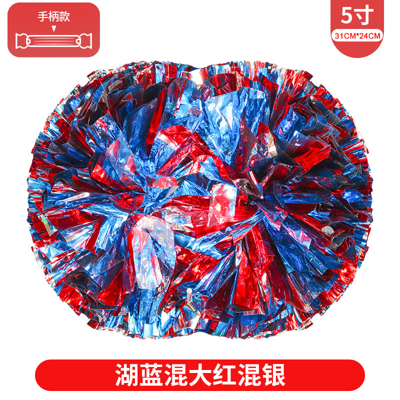 Porristas Bola de flores porristas mano flor mano sacudida flor danza rendimiento mano flor porristas flor bola de color rendimiento