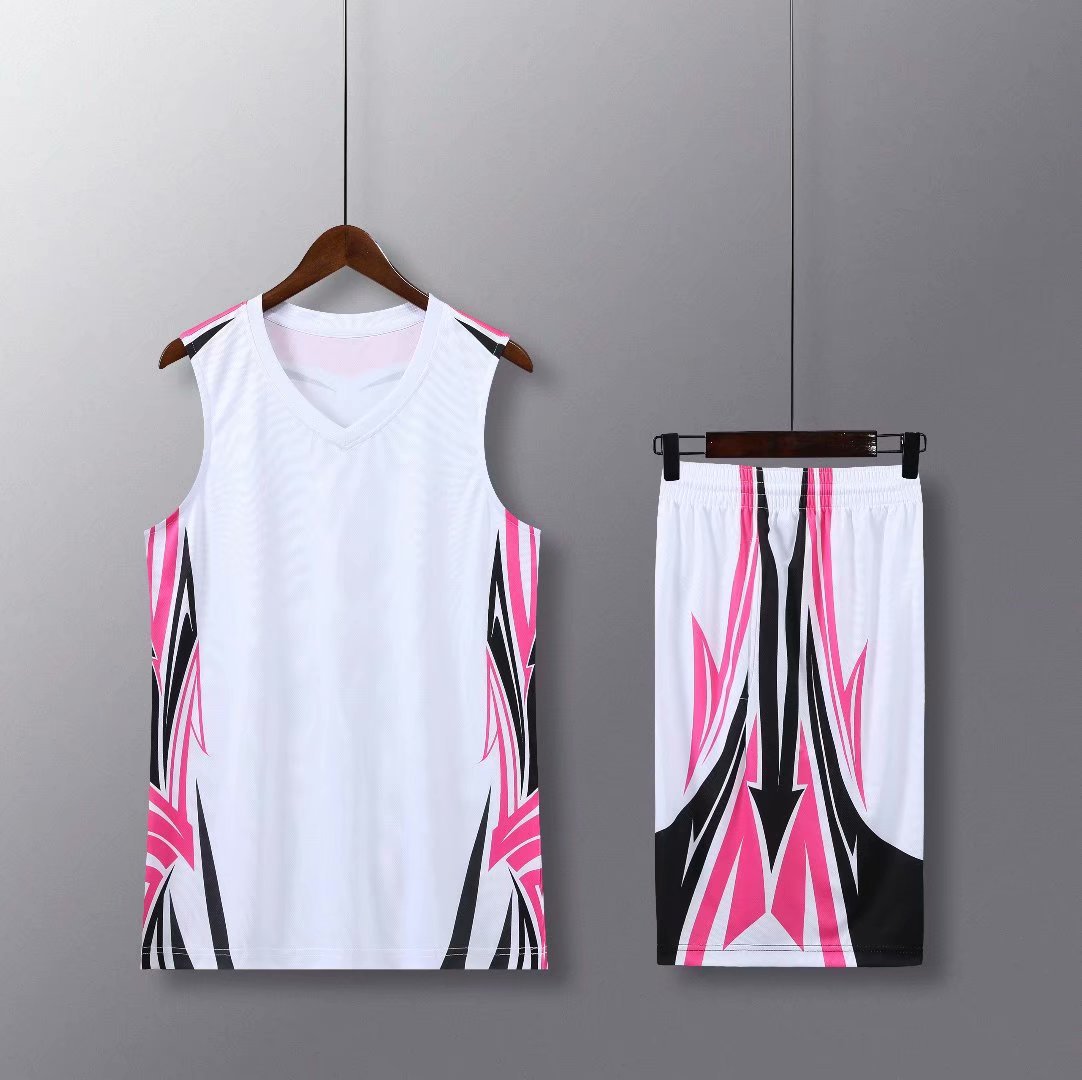 7057 Basketball Uniform Suit Men's Vest Team Game Team Uniform Double Side Pocket Adult S-5Xl Breathable and Quick-Drying