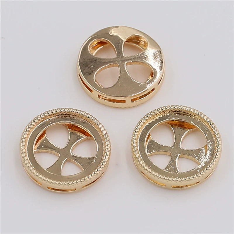 DIY аксессуары с покрытием из чистой меди цвет, сохраняющий круглое кольцо с драгоценным камнем, античная Шпилька, головной убор, базовый материал